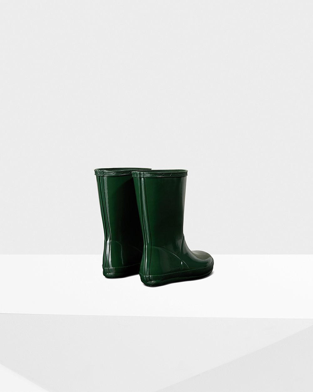 Regenlaarzen Kinderen - Hunter Original First Classic Gloss - Groen - 81JOEMQLG